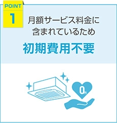 月額サービス料金に初期費用が含まれているため、別途の初期費用は必要ありません。